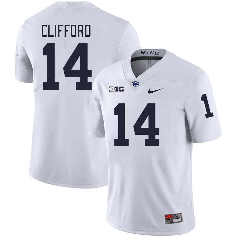 Penn State Nittany Lions #14 Sean Clifford College Football Jerseys Stitched Sale-White